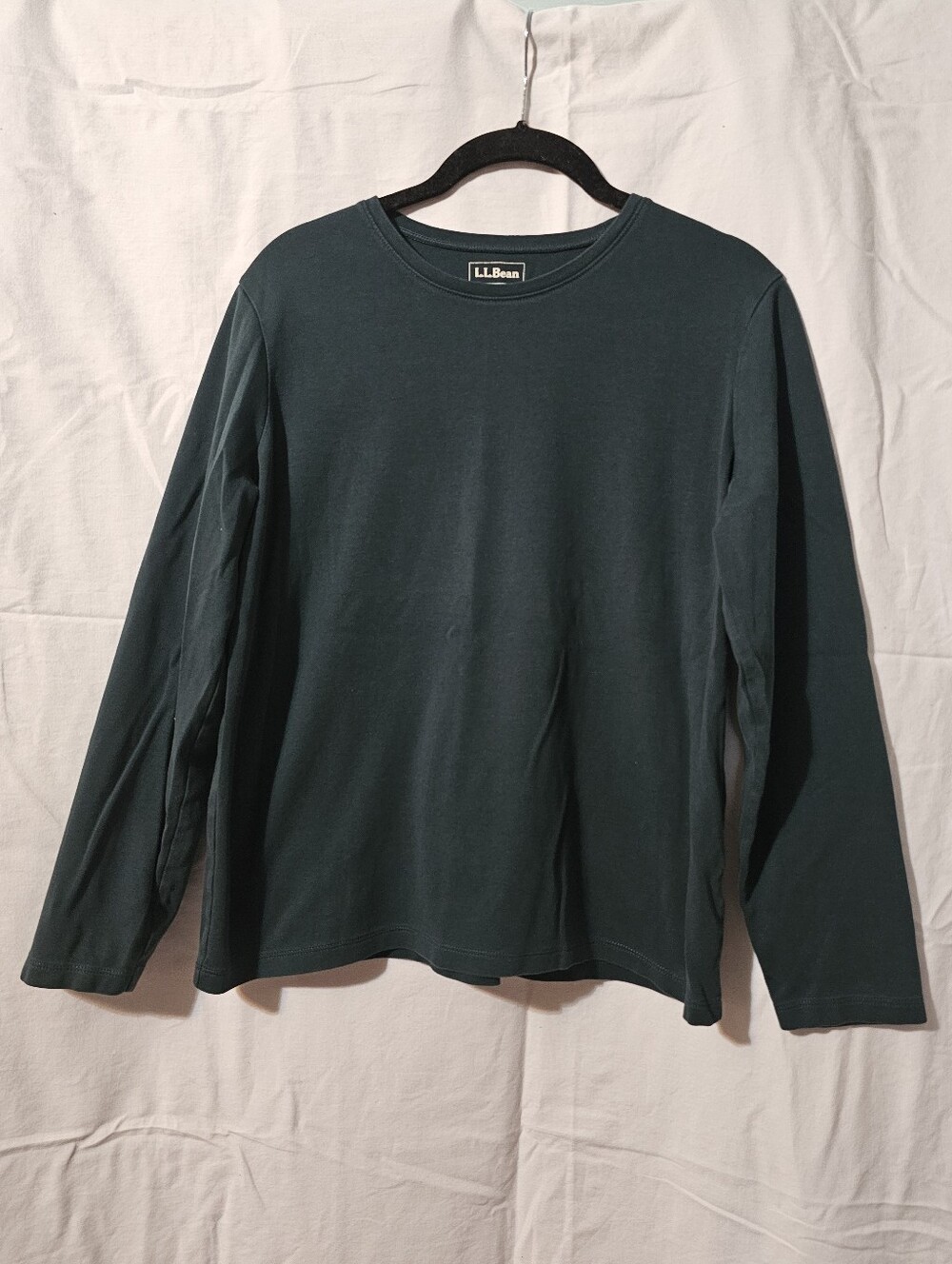 L.L. Bean Long Sleeve Crewneck Tee - Forest Green L